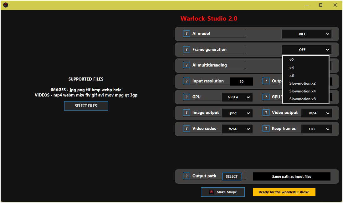 Screenshot of Warlock-Studio