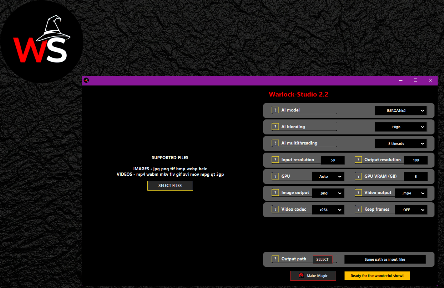 Screenshot of Warlock-Studio